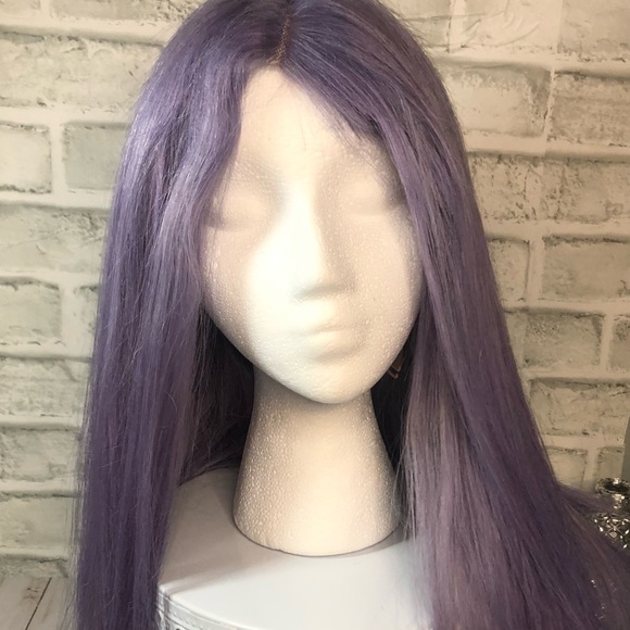 Light Purple Straight Hair Medium Length Wig - New, never used - Picture 3 of 6
